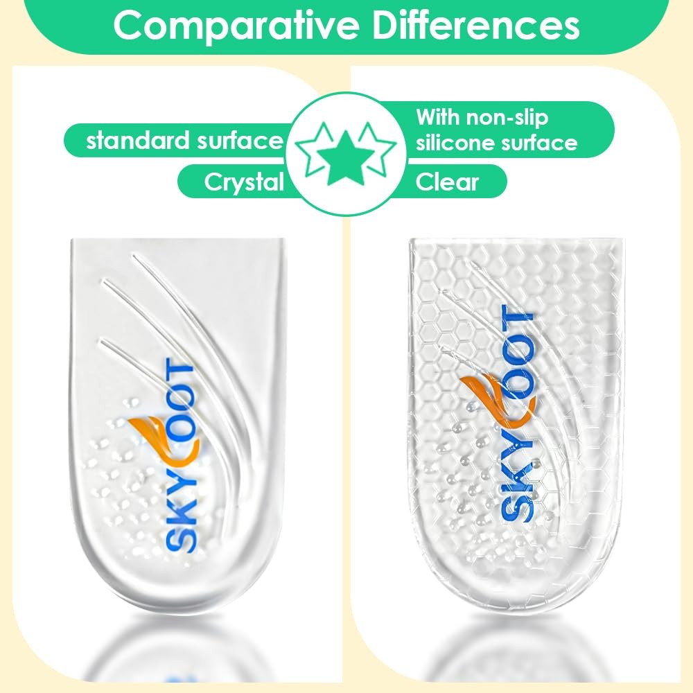 2 Pairs Heel Wedges for Over Supination & Over Pronation, Re-Usable Adhesive …