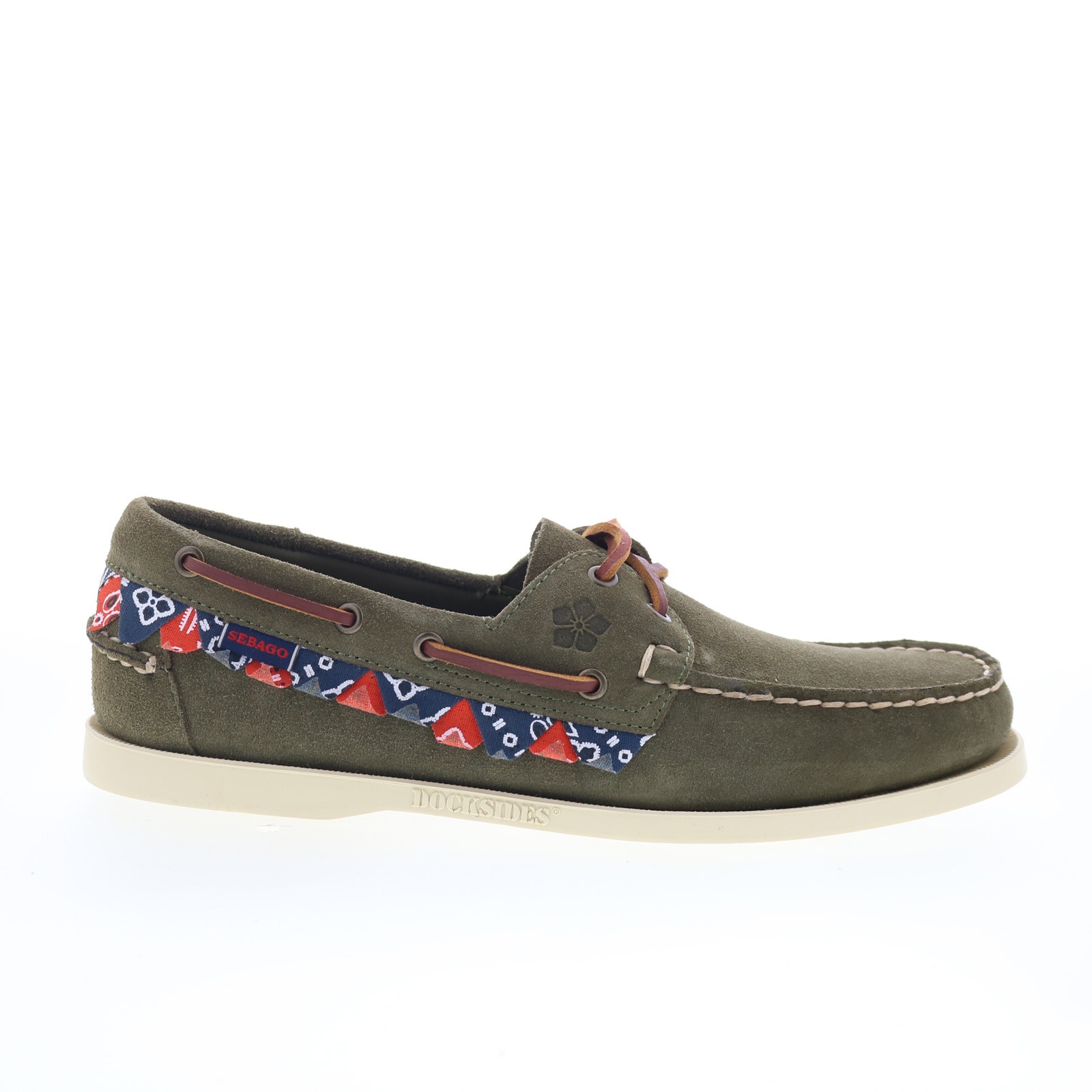 Sebago Portland Hanami 76115GW-A01 Mens Green Loafers & Slip Ons Boat Shoes