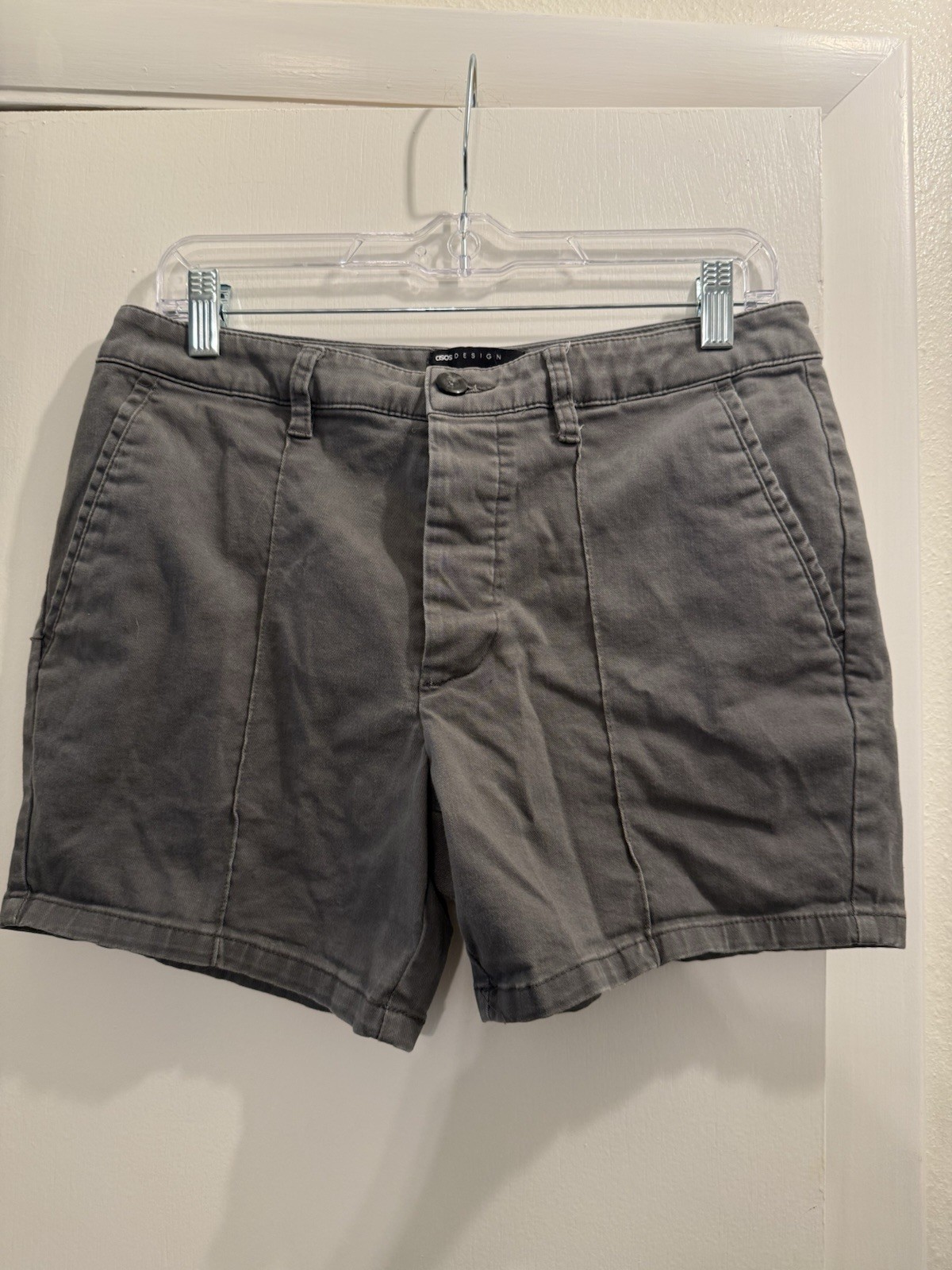 5 Pairs ASOS Men’s 32” 4.5” Inseam Shorts Bundle Blue/Gray/Beige/Green/Denim
