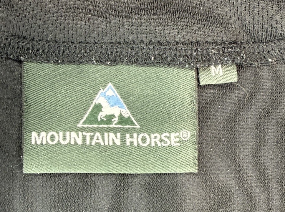 Mountain Horse 1/4 Zip Performance Pullover Women’s Sz M Extreme Line Black/Gray