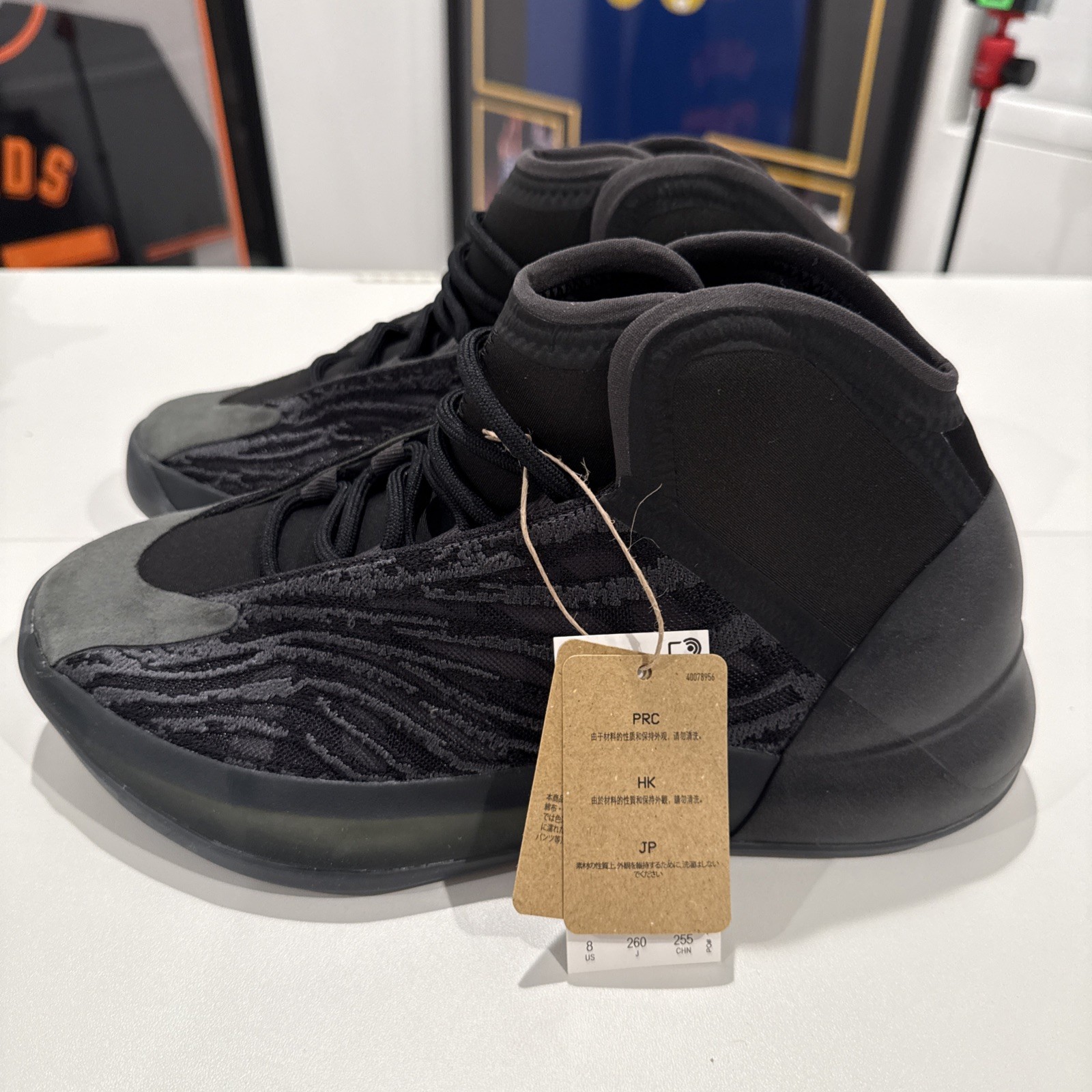 Adidas Yeezy QNTM Onyx YZY Black Quantum Men’s Sz 8 GX1317 New (No Box)