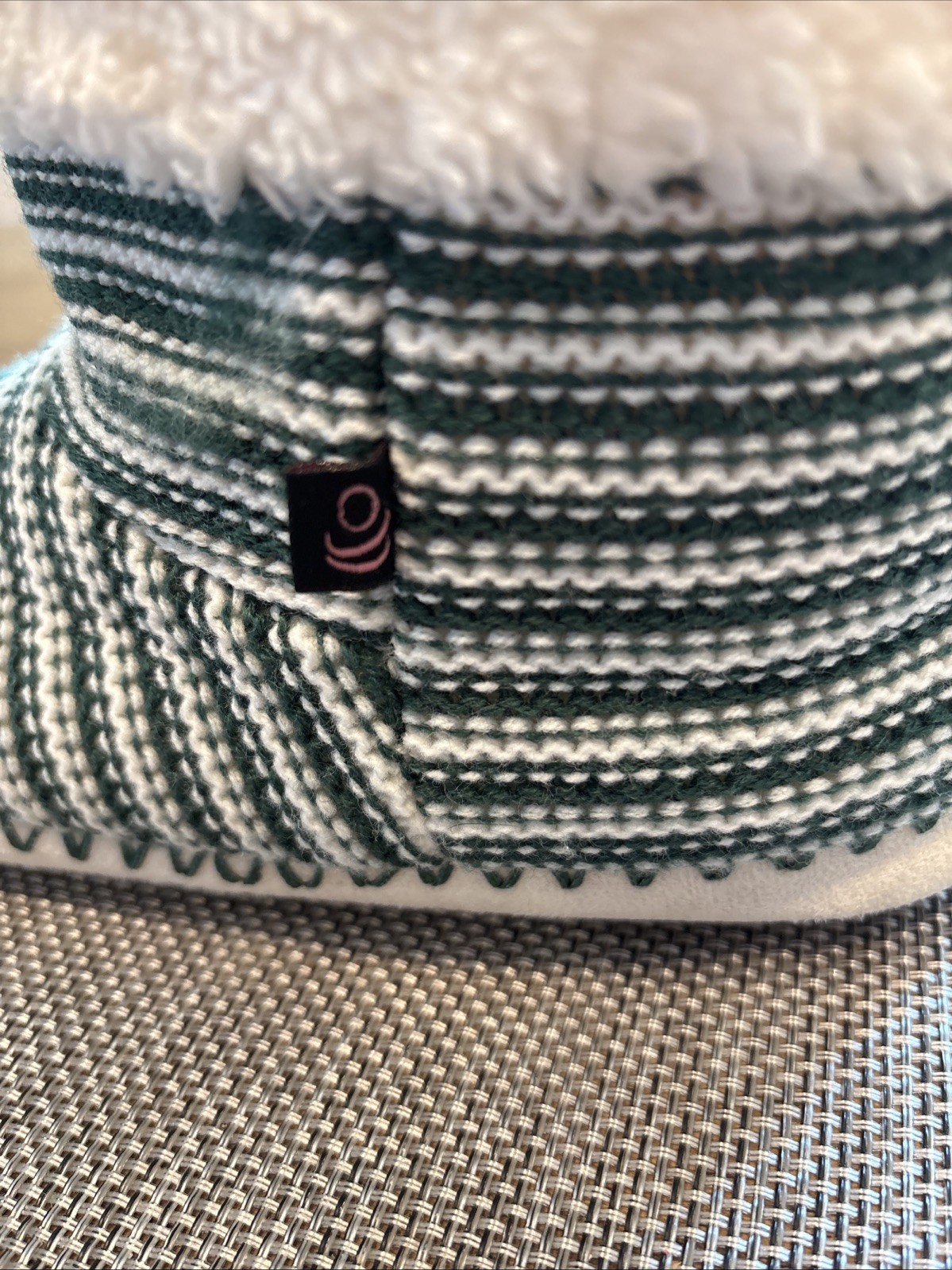 Cuddl Duds Luxe Sherpa Turn-Cuff Bootie Slipper Green