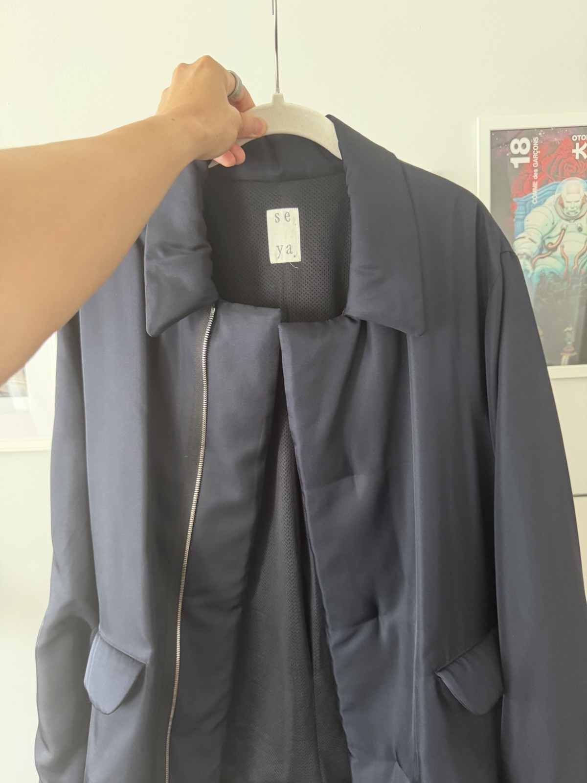 Se ya voyage 100% silk blouson jacket size 3