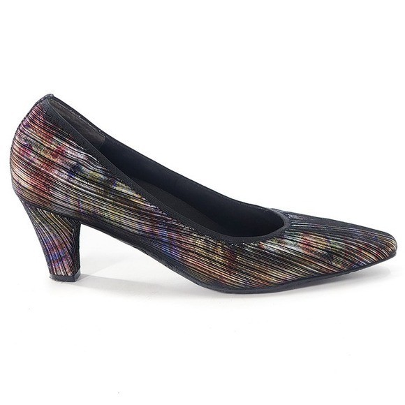 ROS HOMMERSON Karat Shimmer Rainbow Pump Removable Insole Metallic