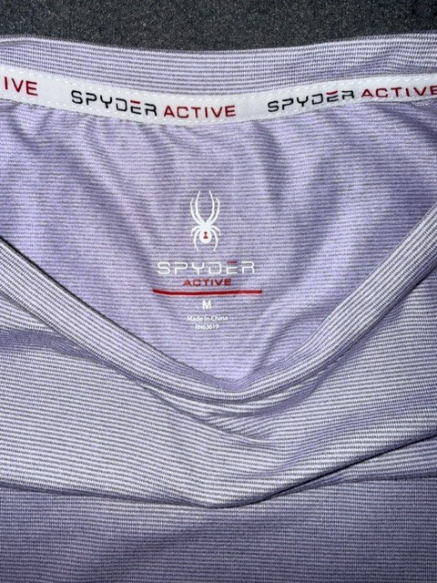 Spyder Active Long Sleeve Shirt Womens Medium Purple Athletic Base Layer Top