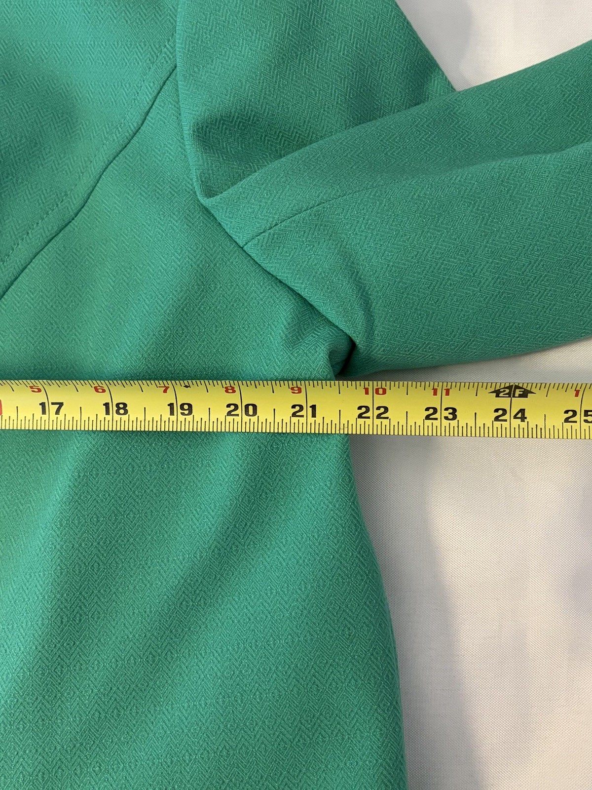 LANE BRYANT Green Toggle Blazer Women 20 Lined Collarless Textured Professional