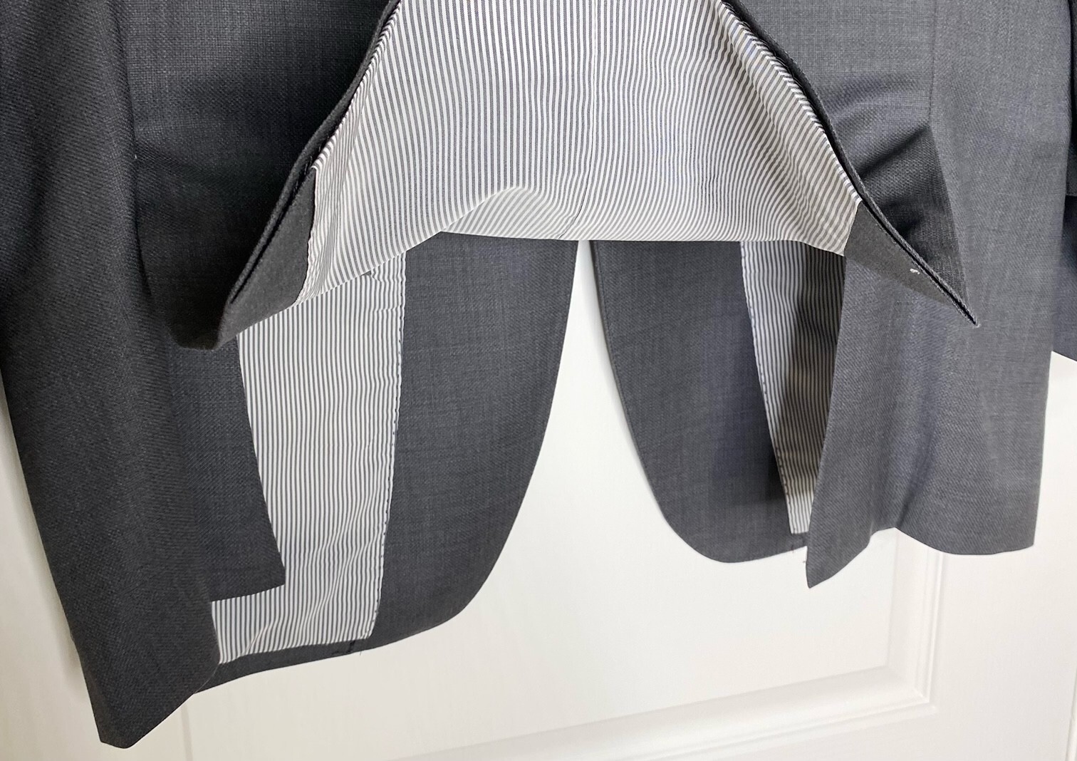 TODD SNYDER Charcoal Mayfair Fit Wool Sutton Blazer Suit Jacket Sport Coat 44R