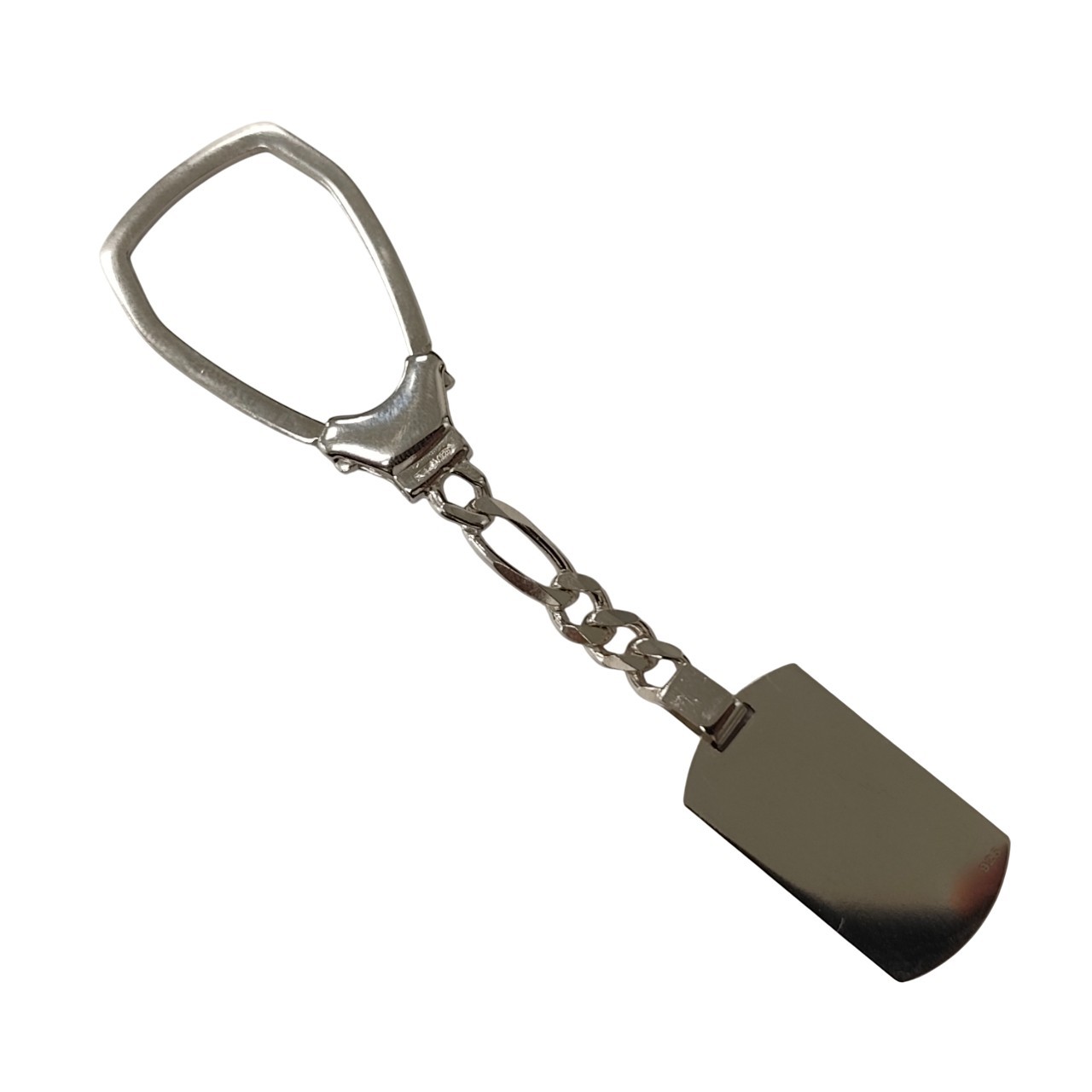 Handmade Sterling Silver Keyholder 10.2g Solid Stamped 925 Engravable Key Chain