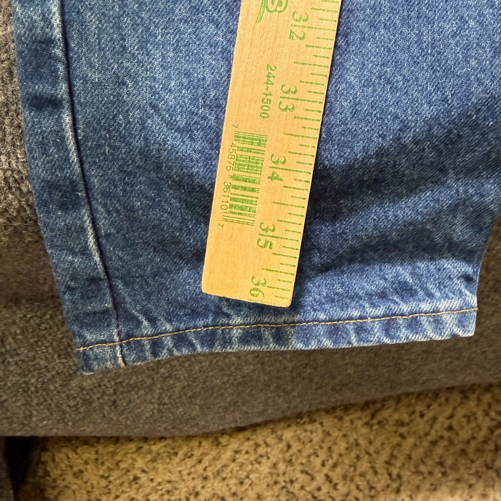 Carhartt Traditional Fit Jeans Mens 34×36 Blue Straight Leg B18 DST Vintage Y2K