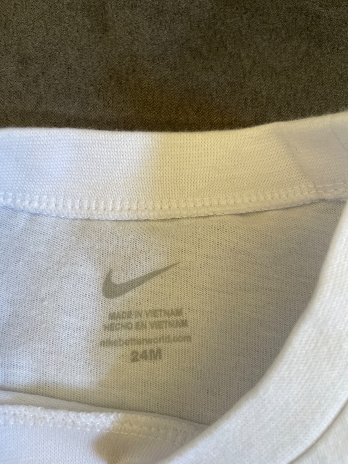 nike baby boy 24 m white