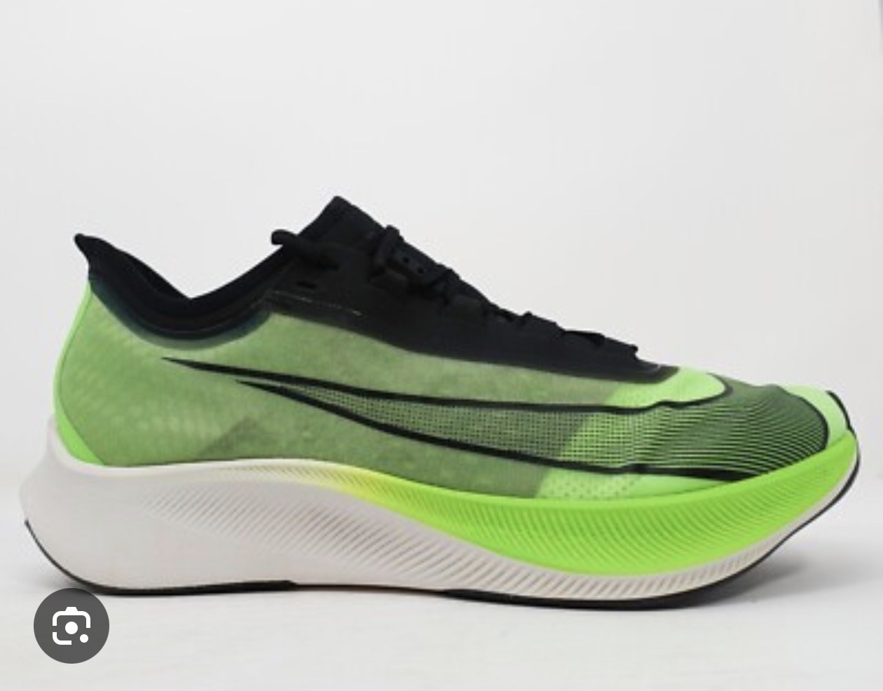 Nike Zoom Fly 3 Neon Green Men’s Size 12 Running Shoes Good Quality