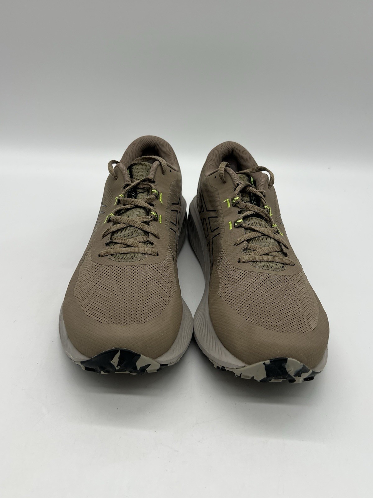 Asics Gel-Excite Trail 2 Men’s Size 14 Khaki Black Mesh Running Sneakers Shoes.