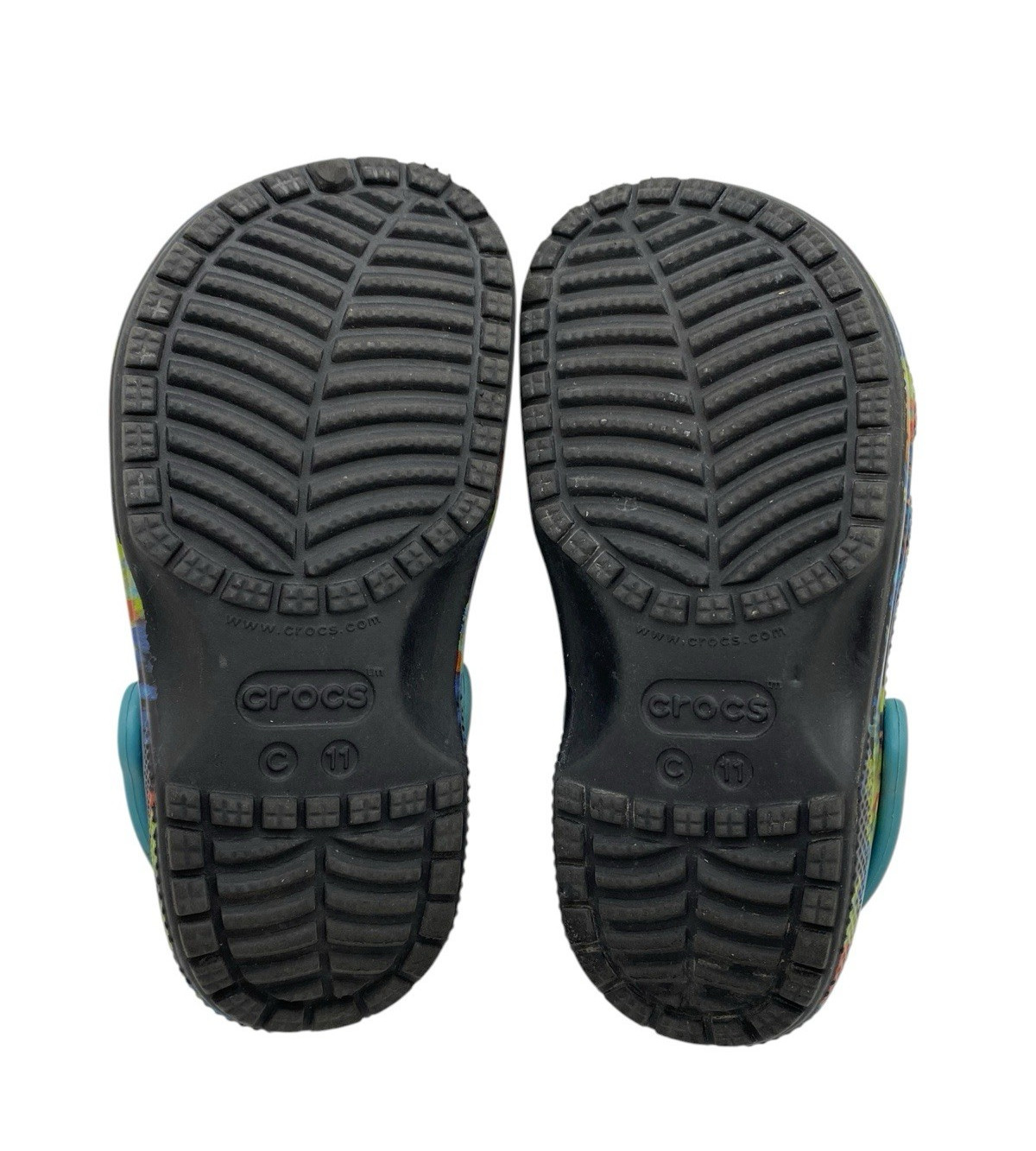 Crocs Classic Kids Shoes Tie Dye Multicolor Paint Splatter Slip On Clogs Sz C11