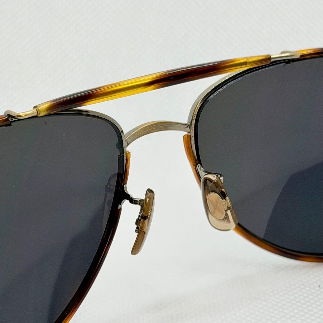 Oliver Peoples Charter AG-M Drop Shadow Sunglasses Yellow Gold Mirror