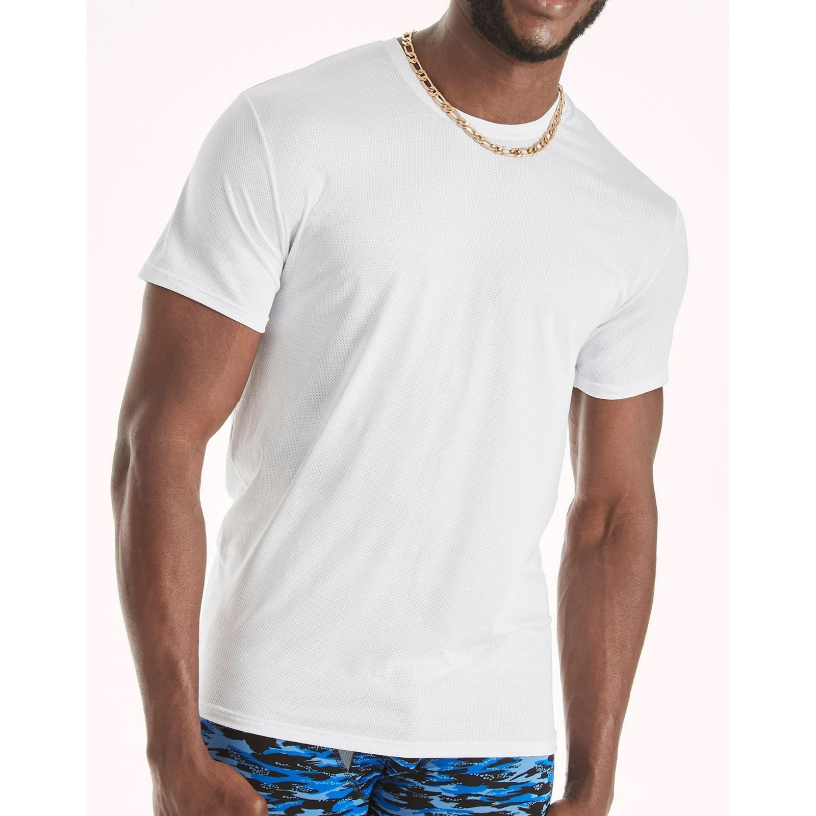 Hanes® Ultimate® Men’s 4-Pack X-Temp Mesh Crew-TEE “SPORT-TAGLESS®-KEEPS-COOL”