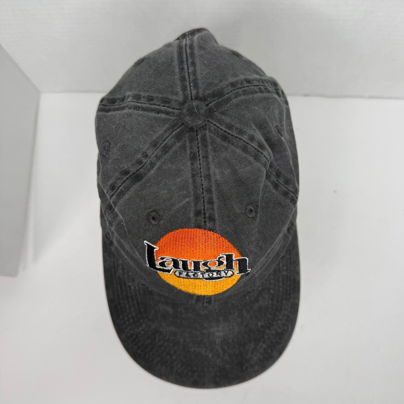Laugh Factory Hat Mens OSFM Black Washed Comedy Club Cotton Dad Cap Souvenir