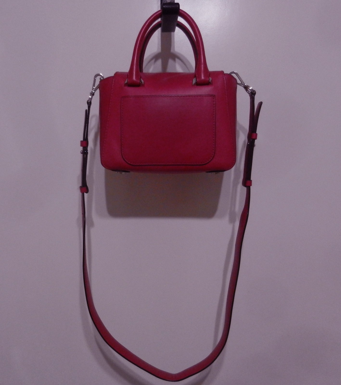 MICHAEL KORS Nolita Ultra Pink Smooth Leather Mini Crossbody Messenger Bag NWOT