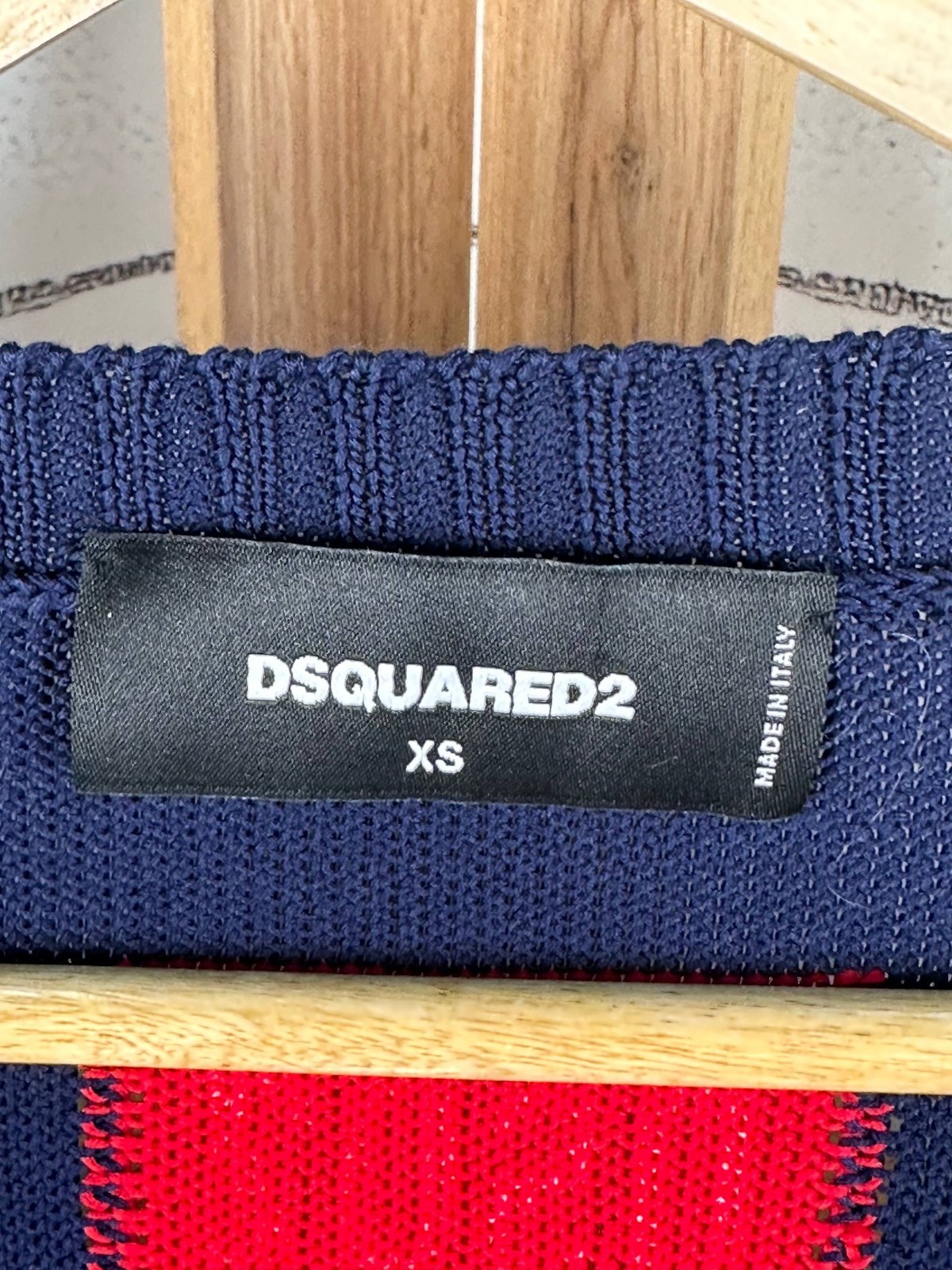 DSQUARED2 Pullover Sweater Oversized Assymetric Blue Size XS (US DUTIES PAID)