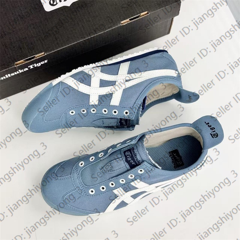 Vintage Onitsuka Tiger MEXICO 66 Mens Womens Slip-on Blue/White D3KON-5601
