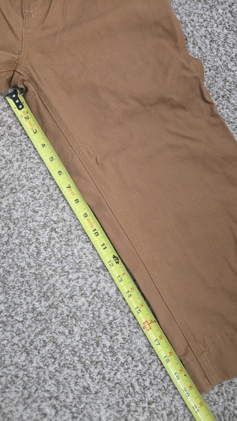 CARHARTT Youth Flannel Lined Canvas Pants Size 16 Inseam 21″ School Outdoors