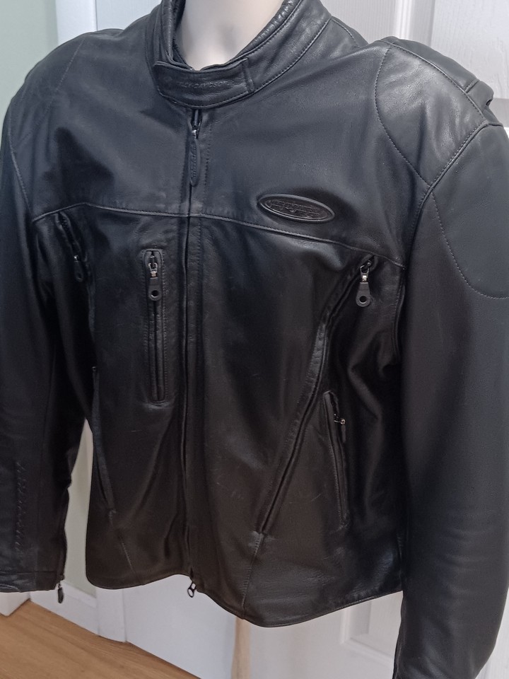 Harley Davidson LARGE FXRG Leather Touring Jacket w FS Liner & Armor 98508-93VM