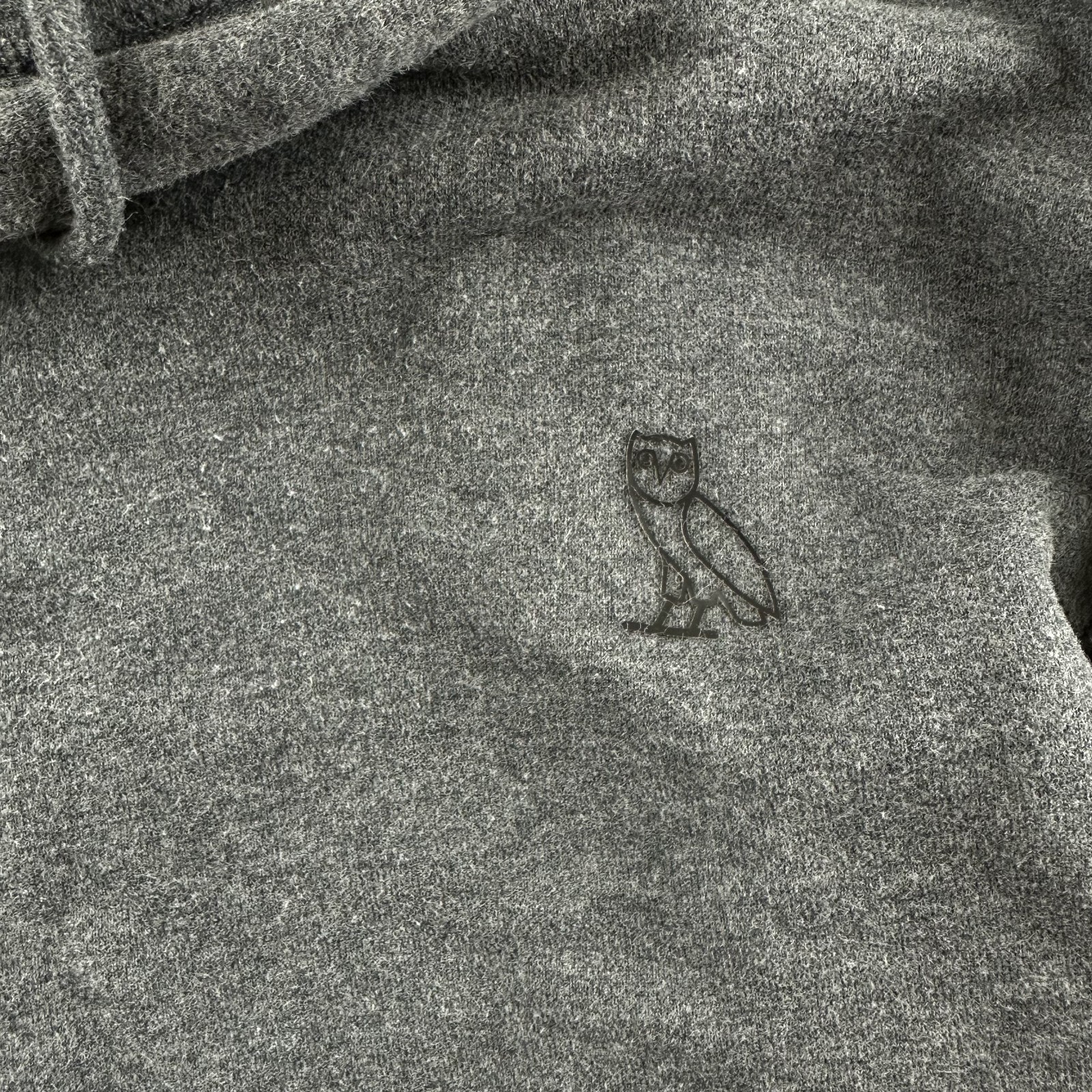 Ovo October’s Very Own Classic Owl Logo Hoodie Charcoal Grey – M