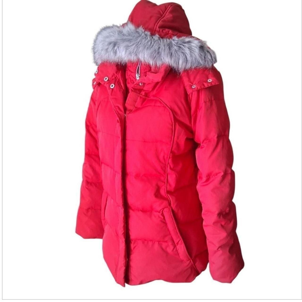 Free Country Power Down Series Winter Coat With Faux Fur Lined Hood Size Medium