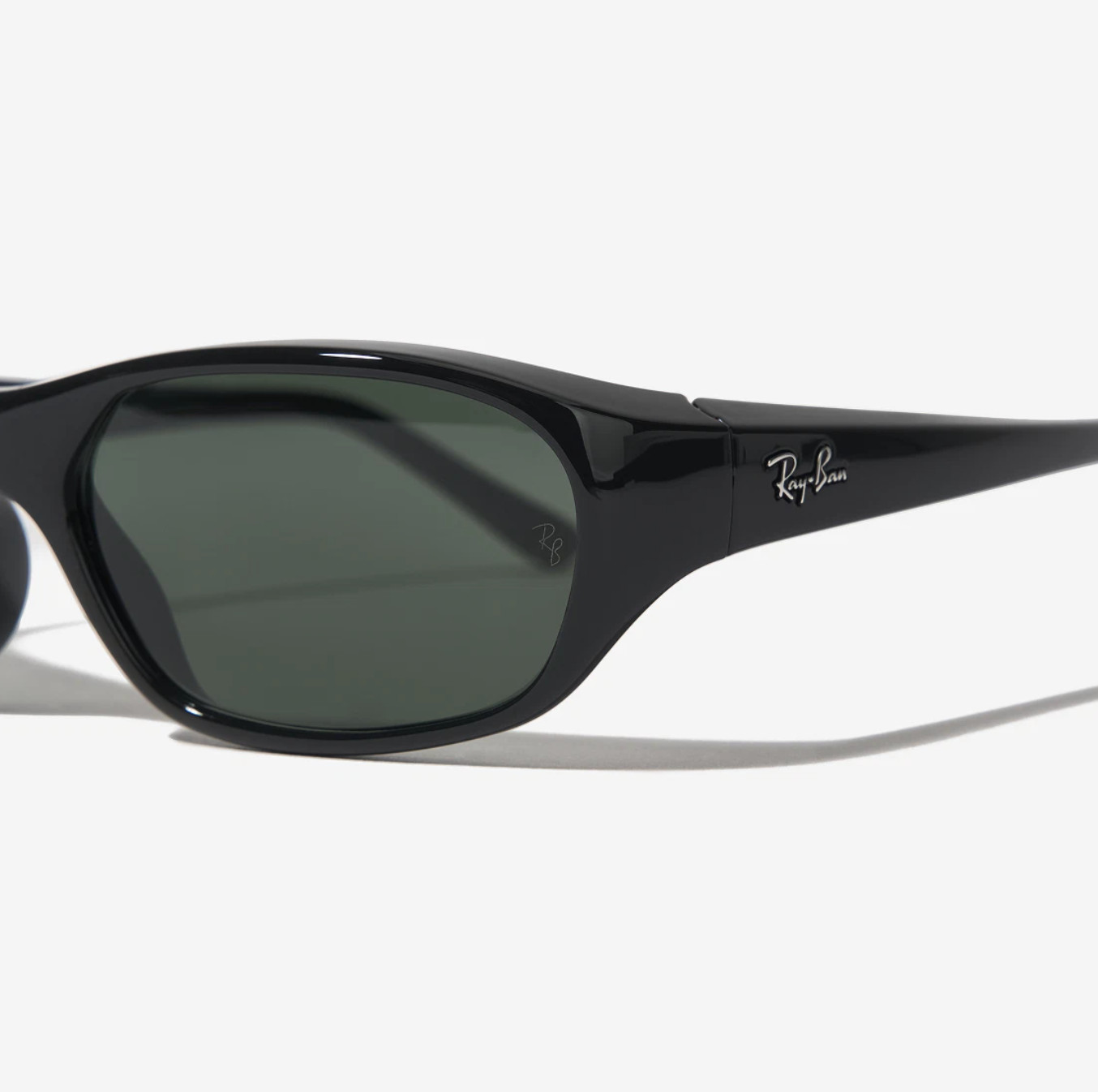 Ray-Ban DADDY-O II Polished Black Frame Green Classic G-15 Lenses