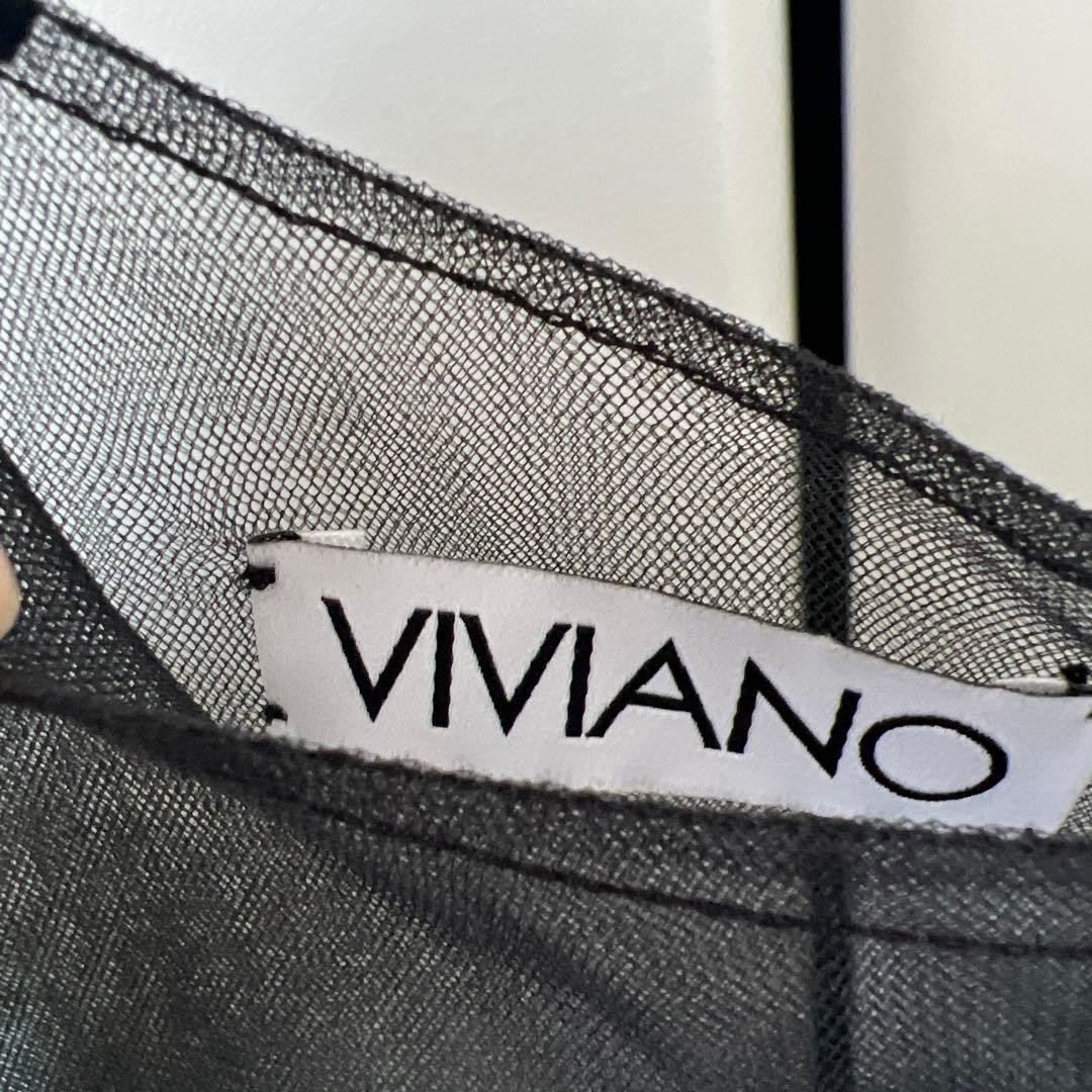 VIVIANO Layered Tulle Blouse Top Size M Studious Limited Edition