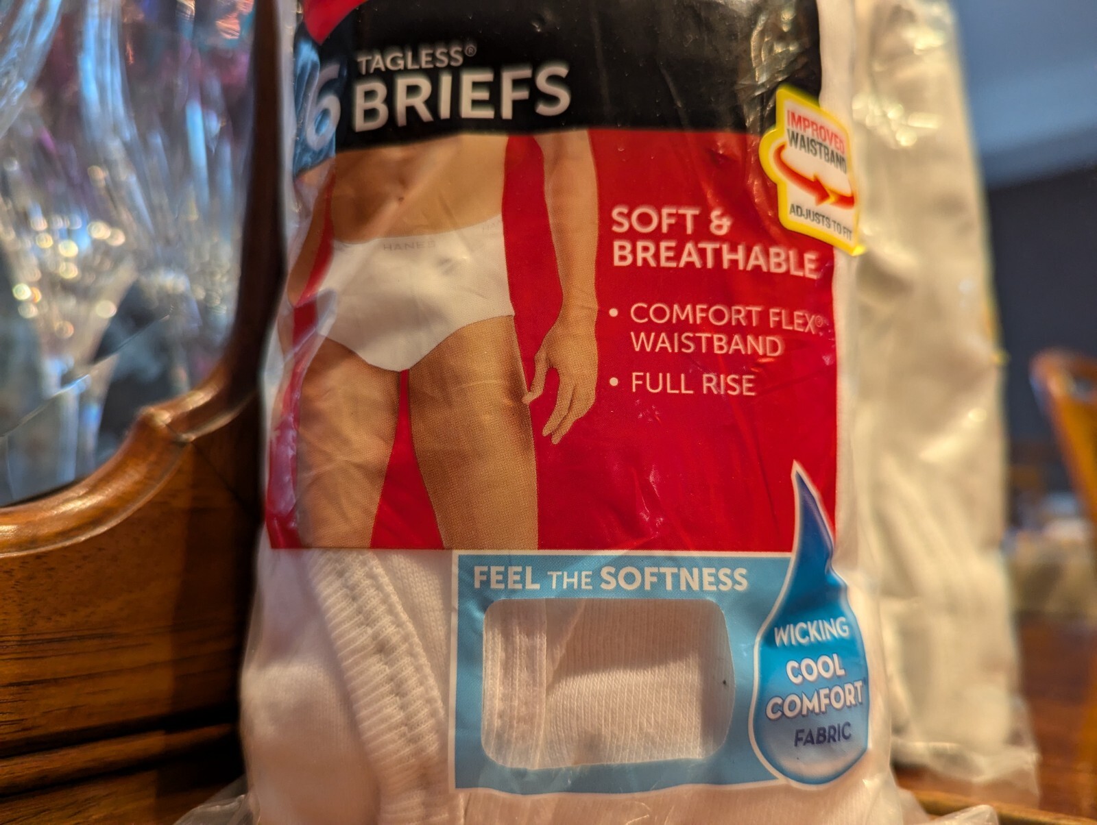6 NWT Hanes Soft & Breathable Men’s Cool Comfort Wicking Cotton Briefs M 32-34