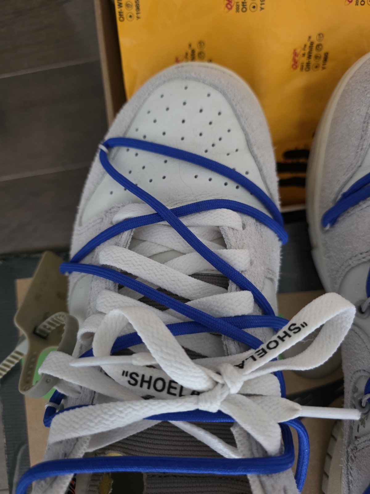 Nike x Off-White Dunk Lot 32 Size 11 Grey Blue White Virgil