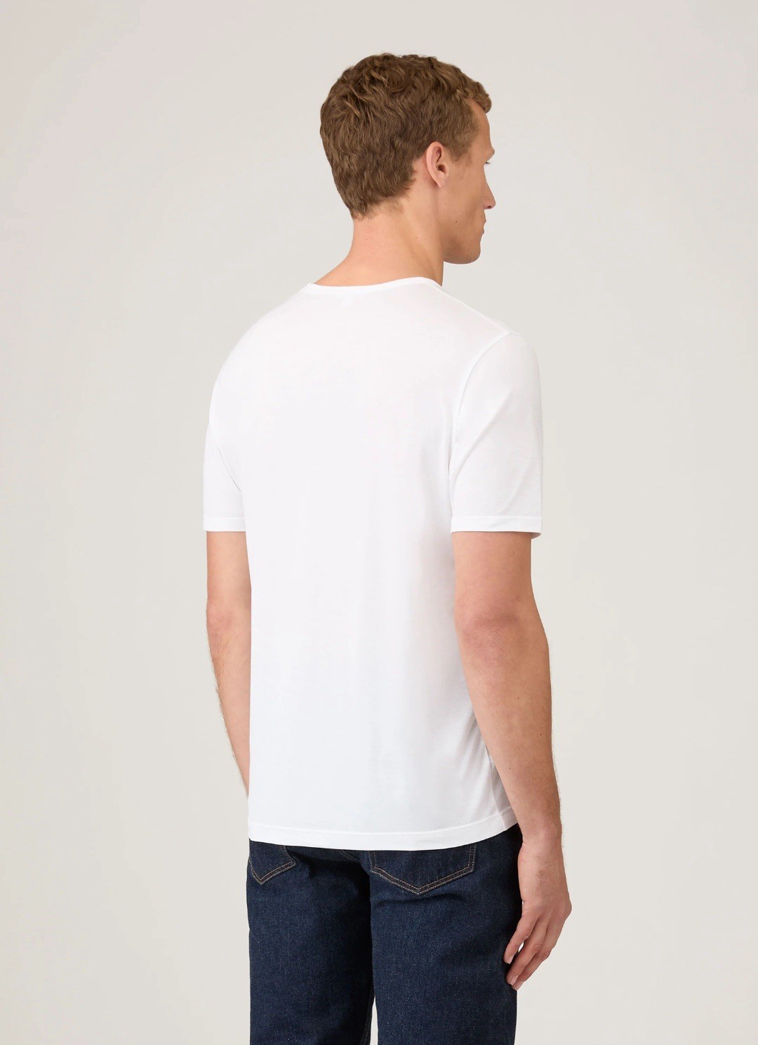 SUNSPEL Men’s Classic Short Sleeve T-Shirt, White, Size L