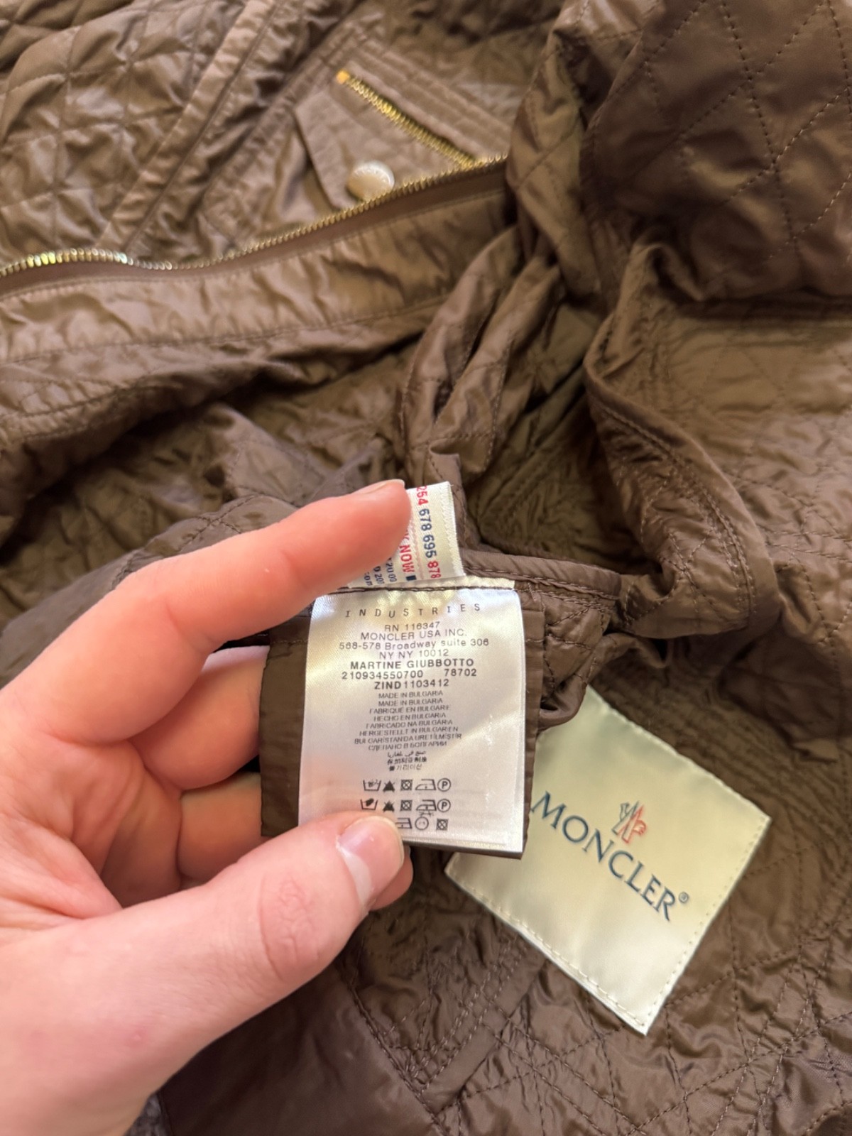 Moncler light womens jacket
