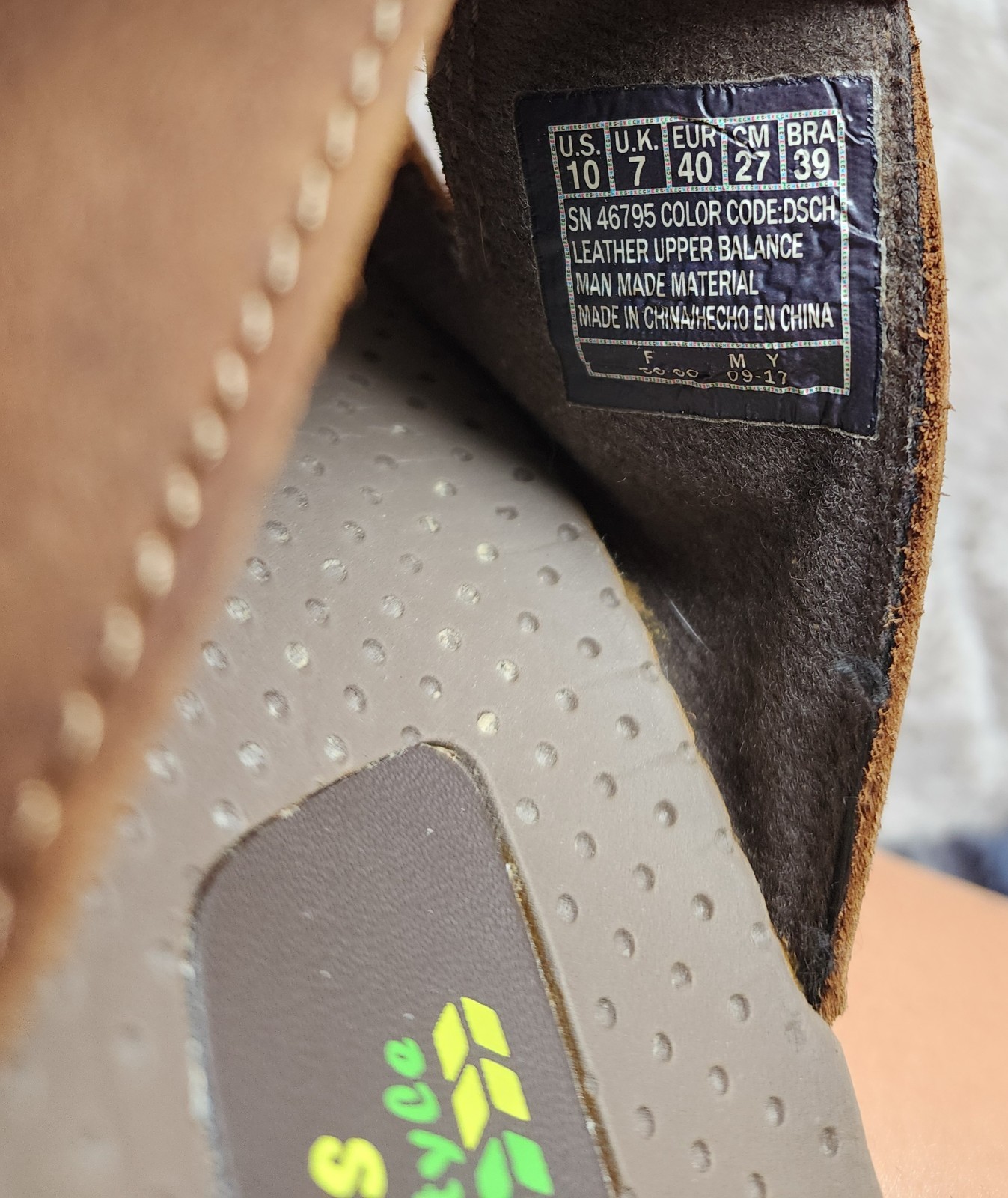 Skechers Reggae Jammin Brown Leather Slip On Womens Sandals 10