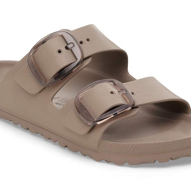 Birkenstock EVA Arizona Big Buckle Sandals – Gray Taupe, NWT Authentic