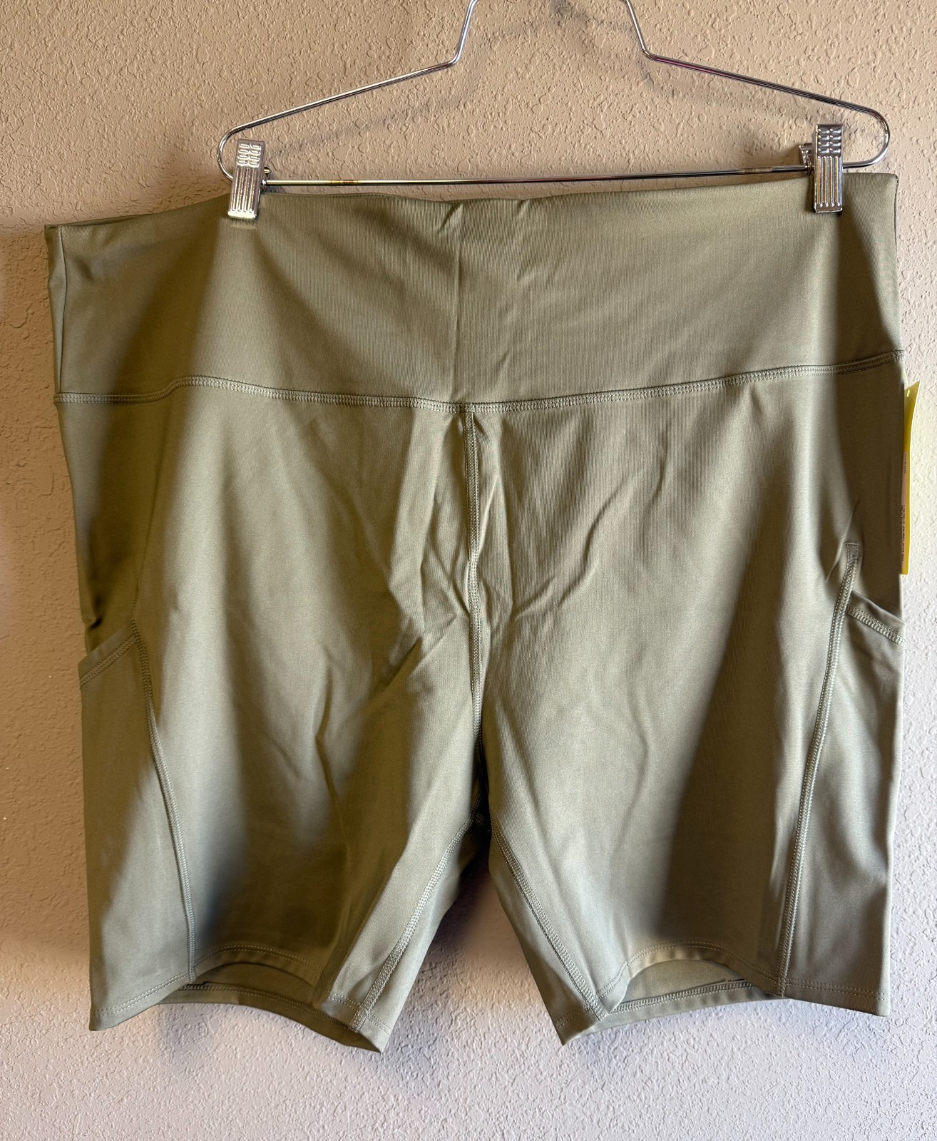All In Motion Women’s Spandex Bike Shorts Moss Green NEW ~ Size 3X
