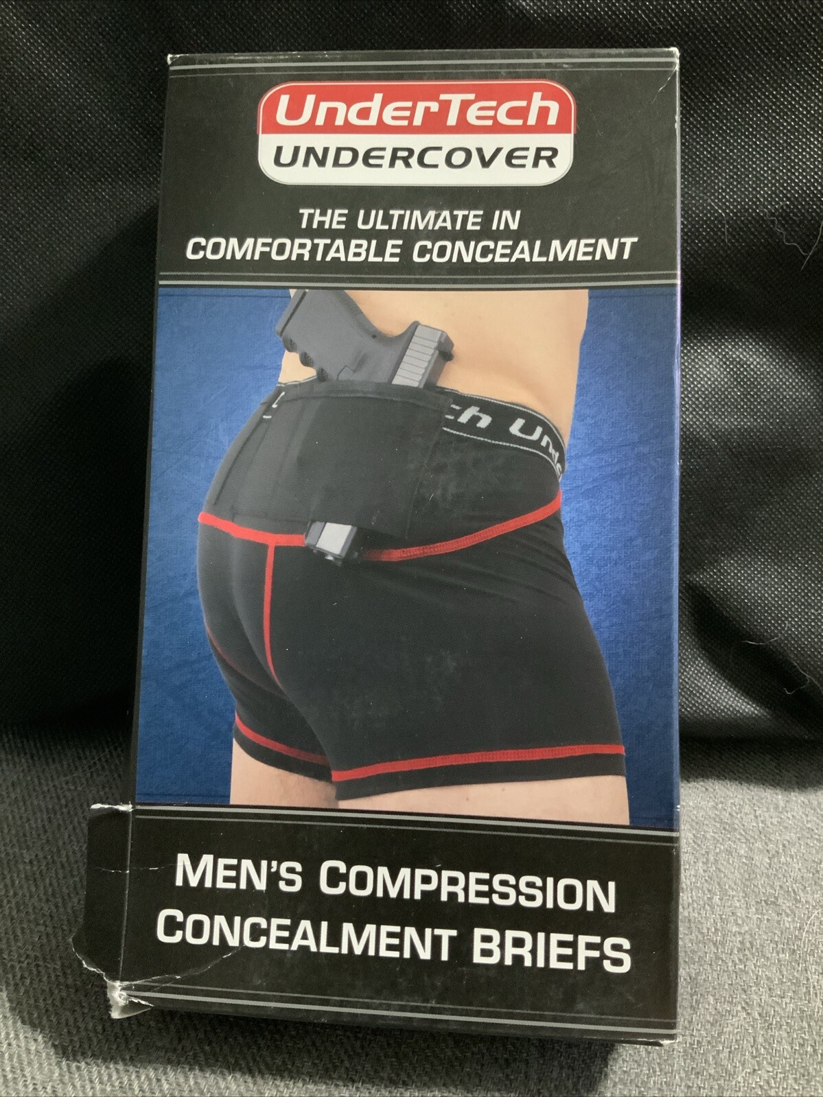 UnderTech Undercover White Men’s Compression Concealment Briefs Size X-Large