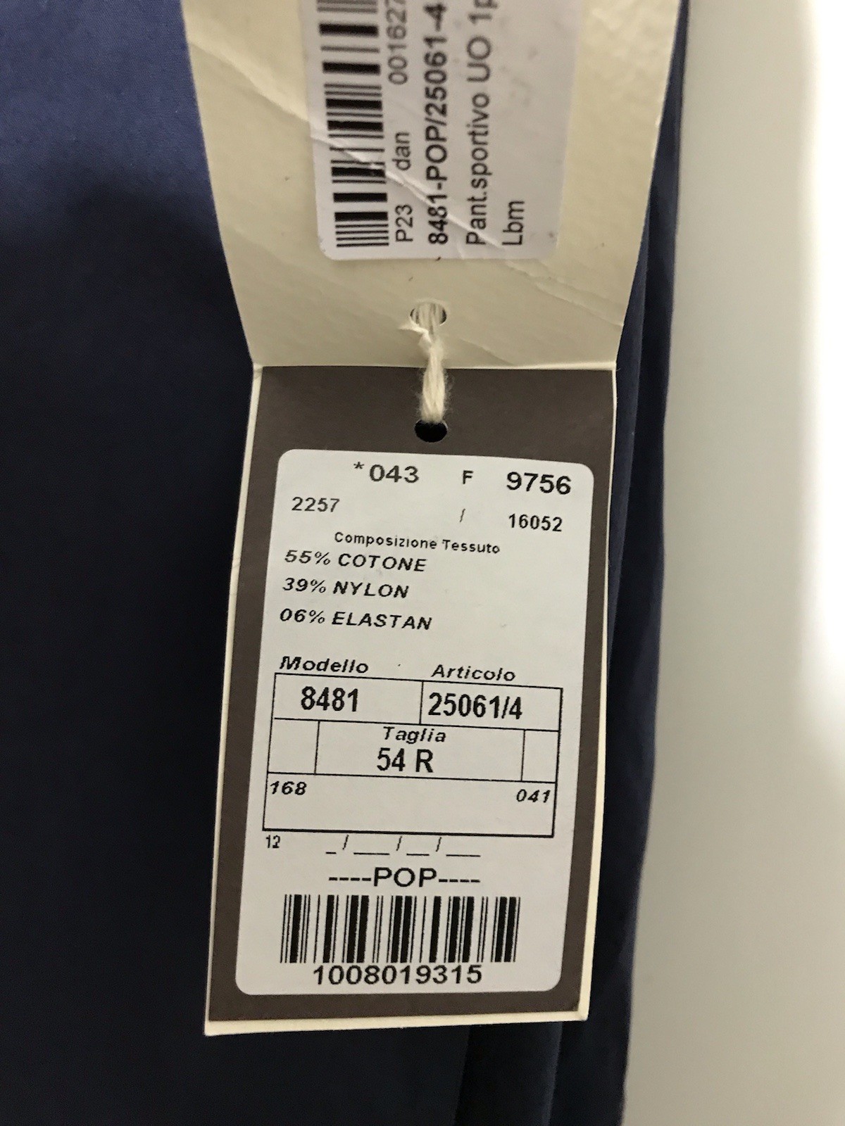 L.B.M. 1911 Italian cool fabric chic pants 54/38W~37W NWT$495 Big Sale