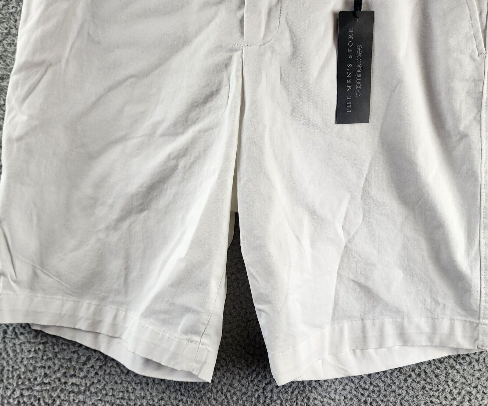 The Men’s Store at Bloomingdale’s Twill Regular Fit Shorts Men’s 30 White Pocket
