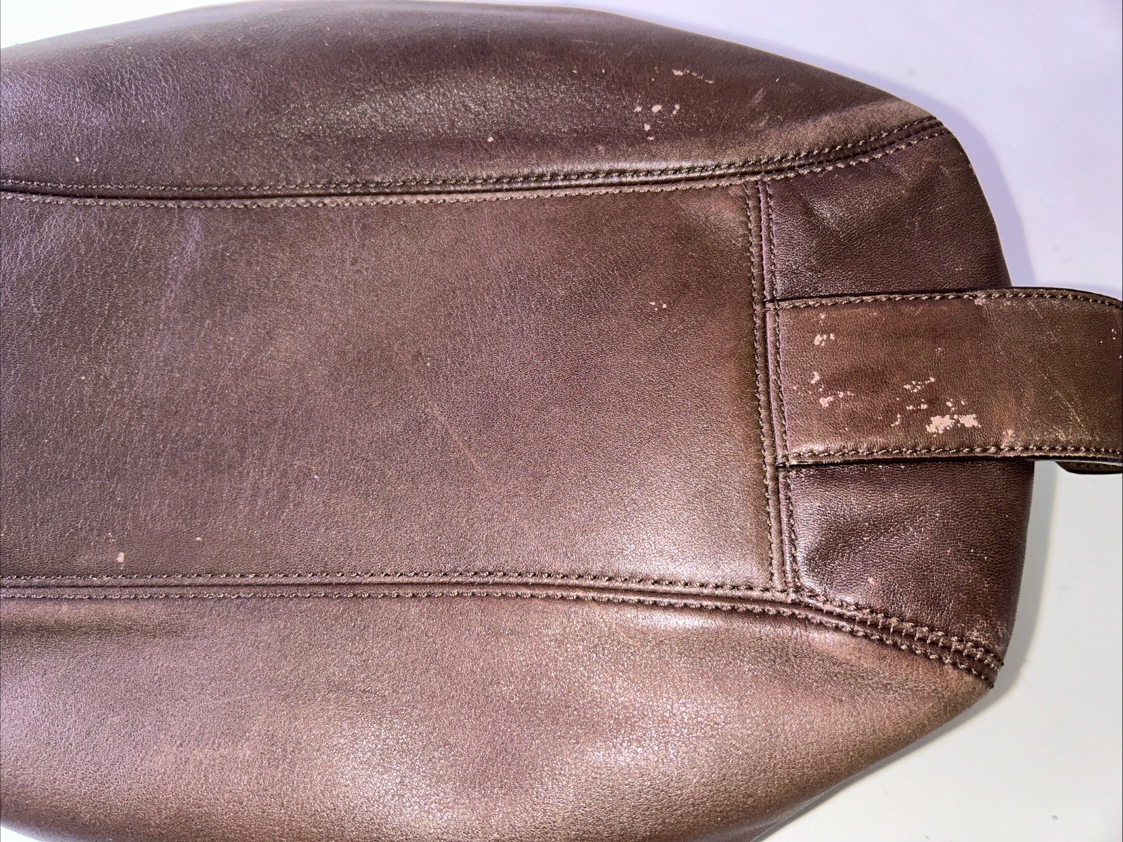 VTG Coach Madison Maggie Shoulder Bag Brown Leather G1082-15742 3 Compartments