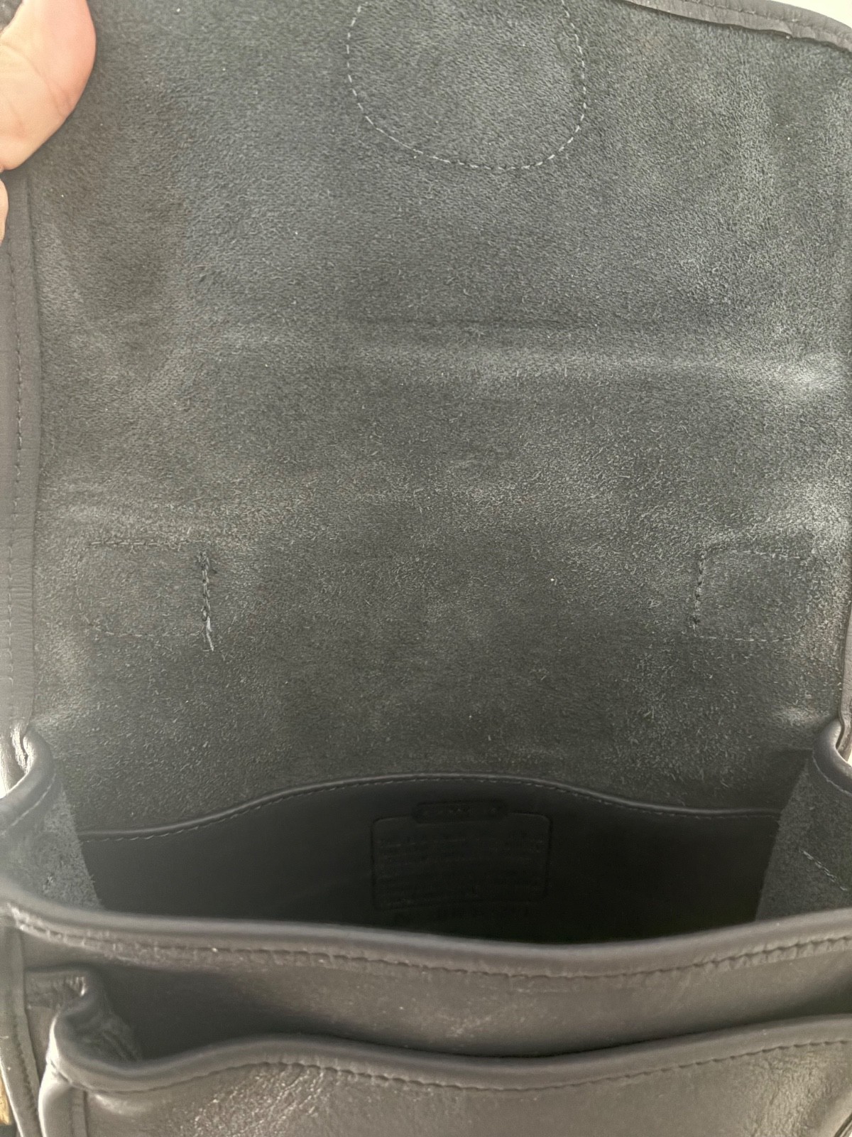RARE vintage coach station bag blue 5130