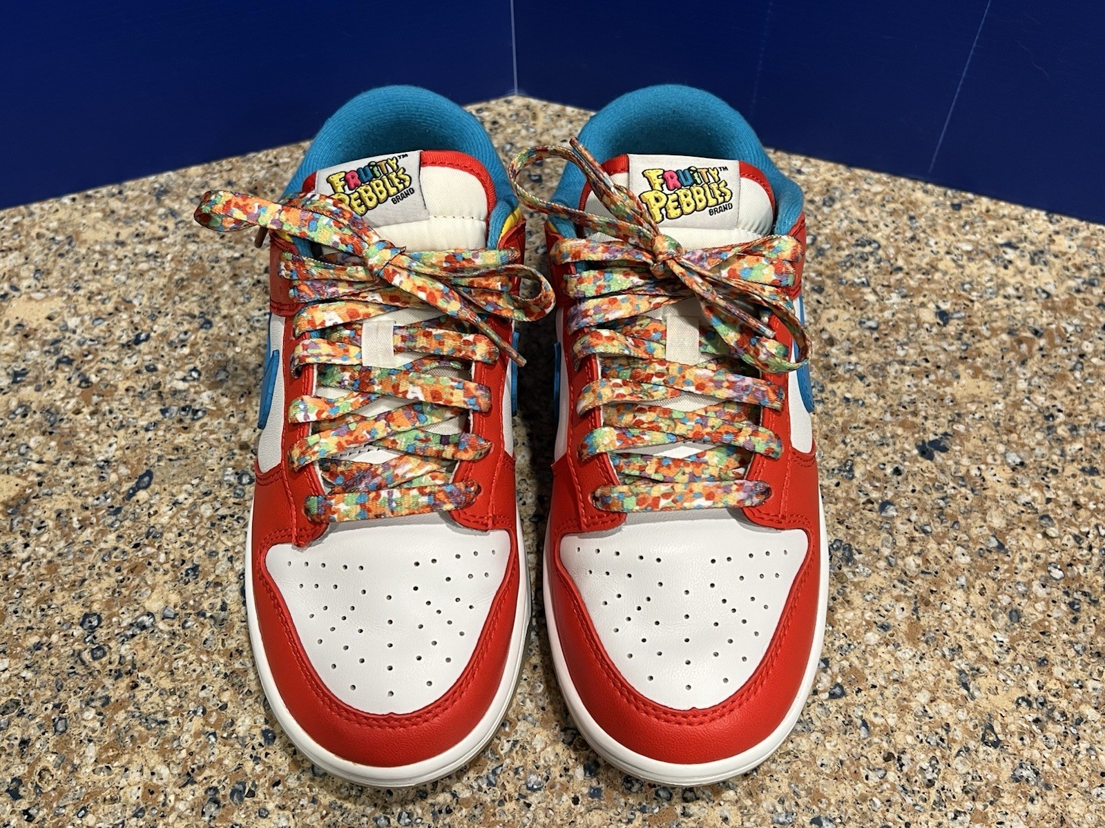 Nike LeBron James x Fruity Pebbles x Dunk Low DH8009-600 Shoes; Size W: 6, M: 4