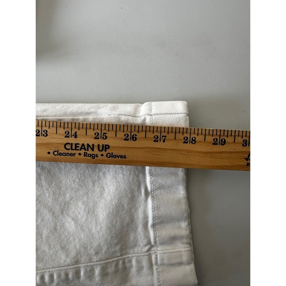 Tommy Hilfiger White Relaxed Straight Leg Pants Womens 8 29 Waist Casual Denim