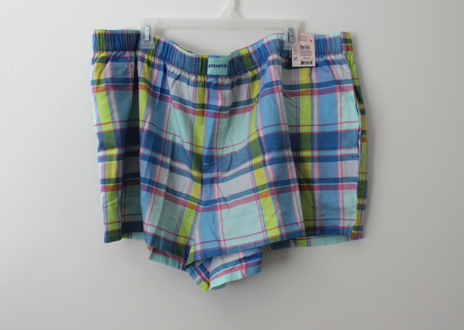 Joyspun Womens Woven Pajama Boxer UK Baby Jade Multisize NWT
