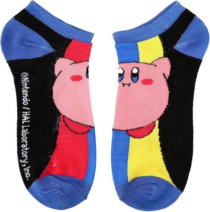 Nintendo Kirby Character Art 5-Pack Women’s Ankle Socks