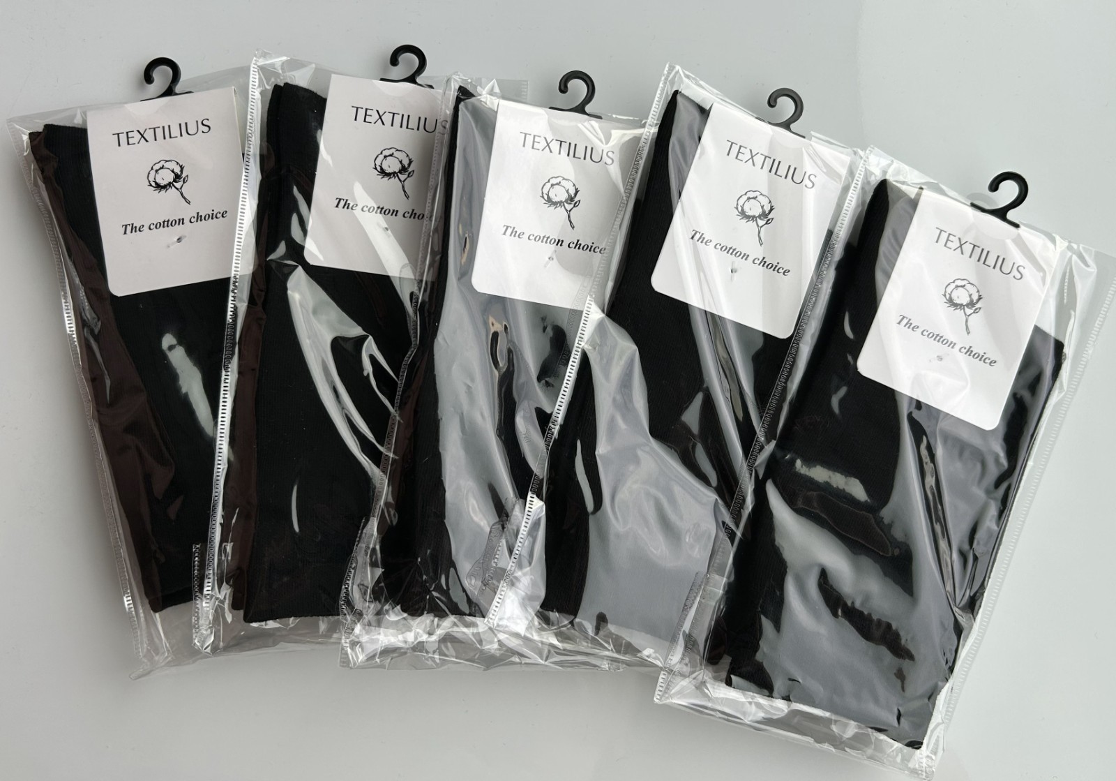 XL 9-12 Men Cotton Crew Socks 5 Pairs Casual Dress Business