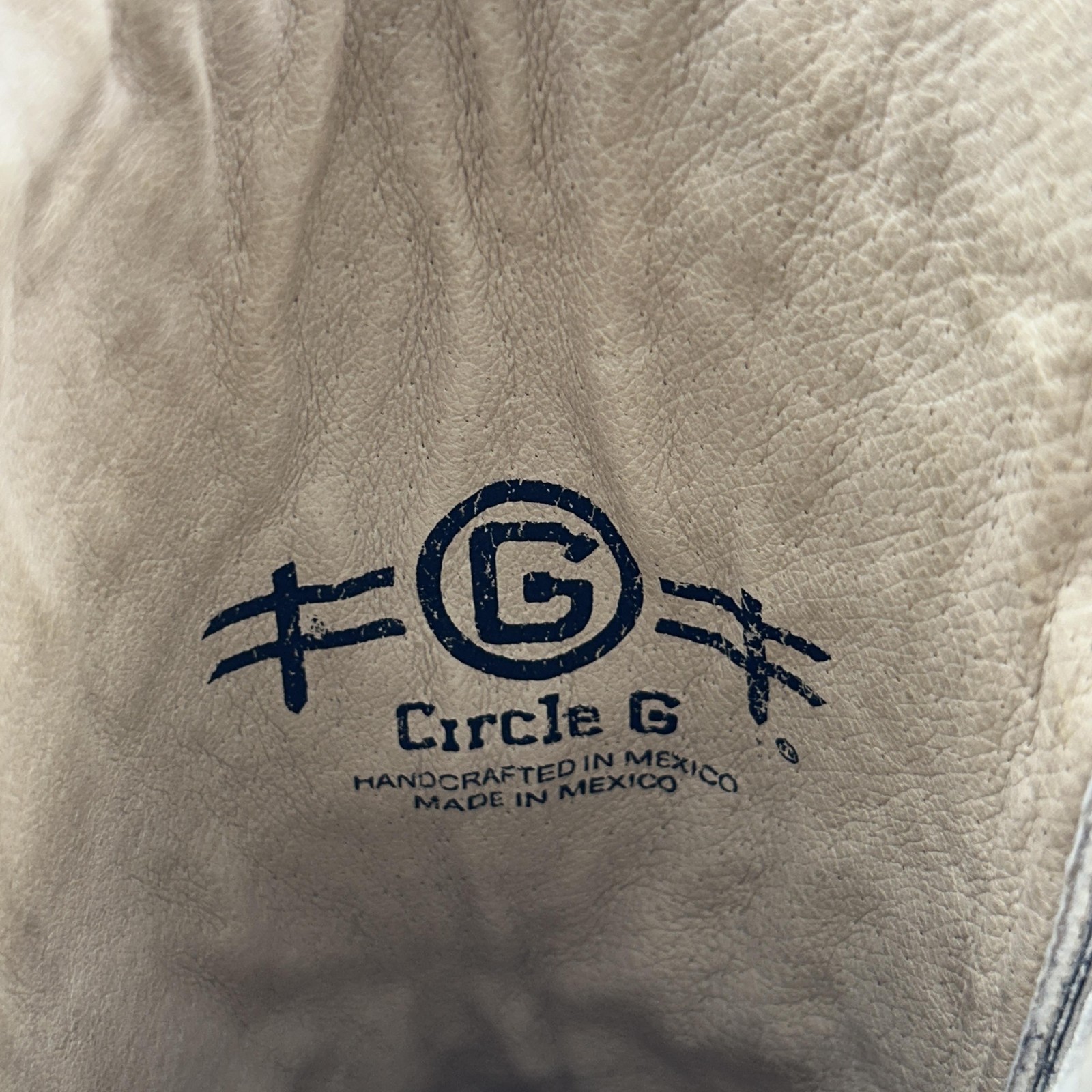 Circle G Boots Womens Size 7.5 L5048 Embroidered Crackle Western Cowgirl Leather