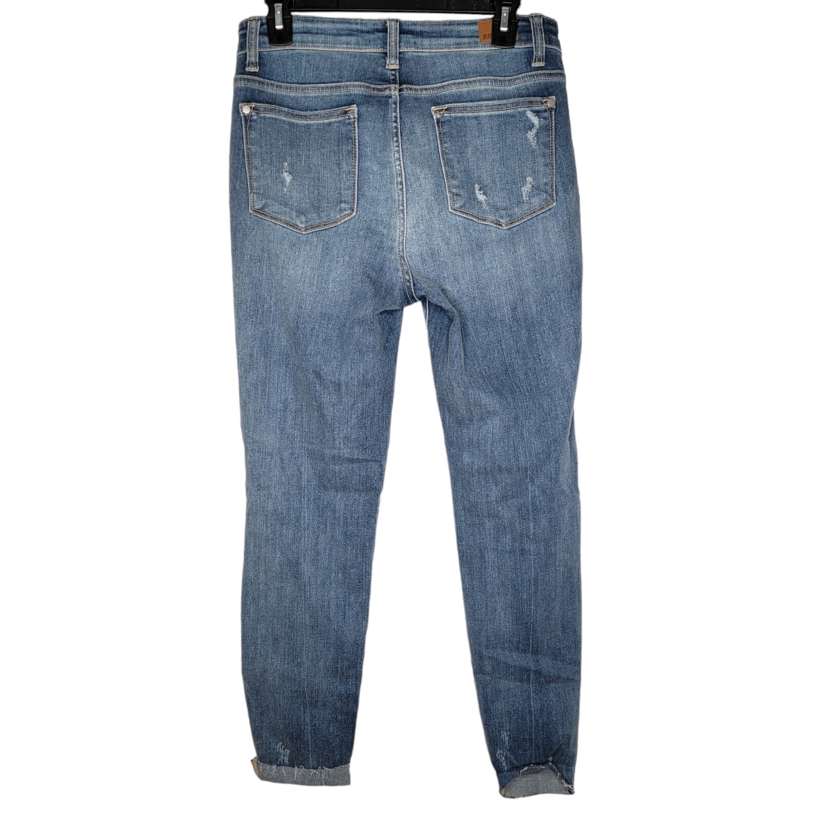 Judy Blue 9 / 29 Destroyed Distressed Skinny Fit Medium Wash Blue Women’s Jeans