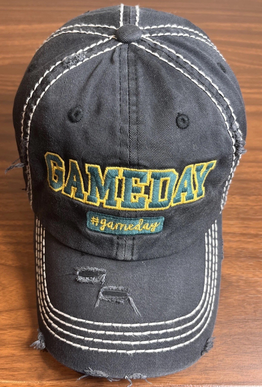 Kbethos “Gameday” Hat Distressed Worn Look Embroidered Baseball Cap Adult Strap