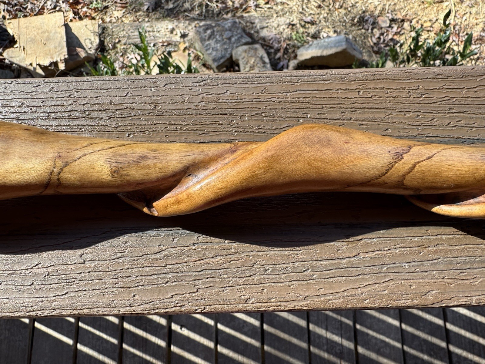 Vintage Handmade TWISTED Walking/Hiking Stick 45 Inches Tall Smoky Mountains